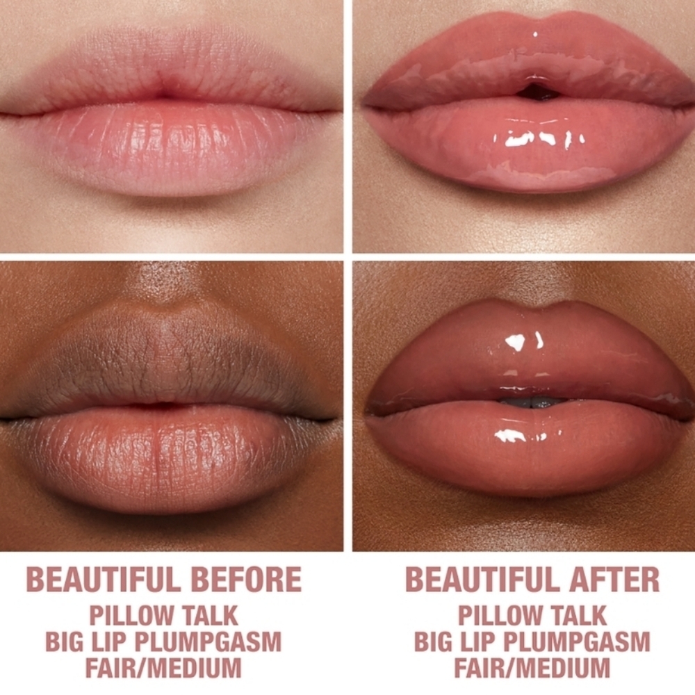 Charlotte Tilbury Pillow Talk Big Lip Plump Gasm: Fair/Medium, Full Size, NWOB - Picture 5 of 8